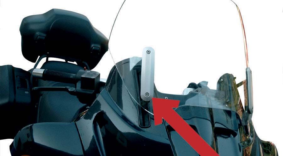 BMW R1100RT, R1150RT Scheibenhalterung