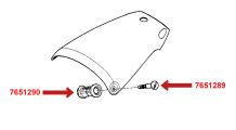  BMW R1100S Verschluss Sitzbankabdeckung