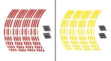  BMW F800S, F800ST & F800GT Felgenrandaufkleber F800S
