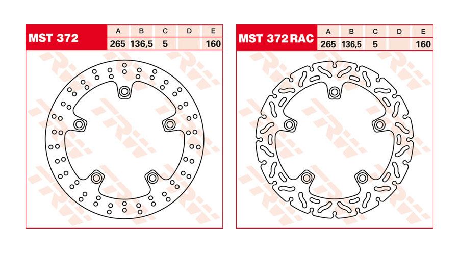 BMW R1200S & HP2 Sport Bremsscheibe hinten