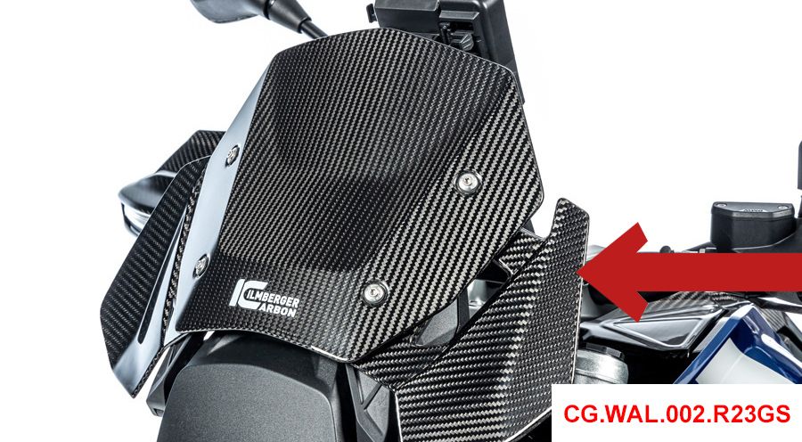 BMW R1300GS & Adventure Carbon Windabweiser am Cockpit
