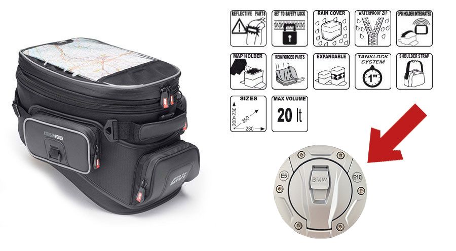 BMW R1300R Tankrucksack XS308