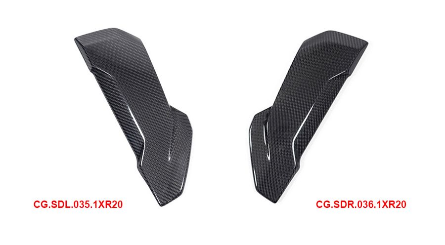 BMW S 1000 XR (2020- ) Carbon Seitendeckel an der Kühlerverkleidung