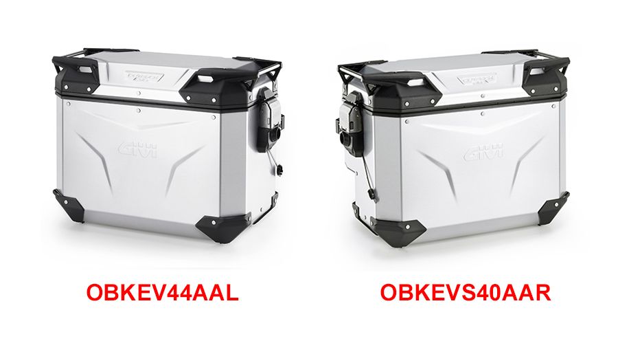 BMW R12nineT, R12, R12S & R12G/S GIVI Trekker Outback EVO Smart Koffer eloxiert mit Cut-Out für Auspuff