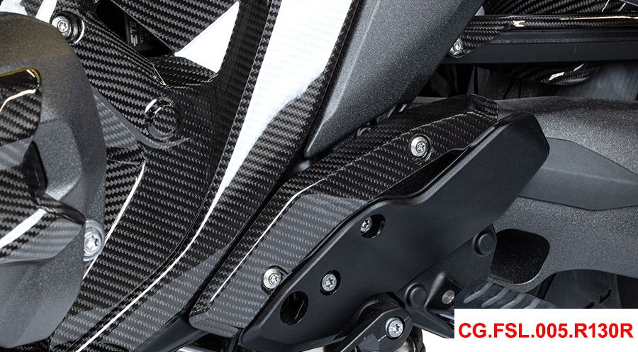 BMW R1300R Carbon Fersenschutz