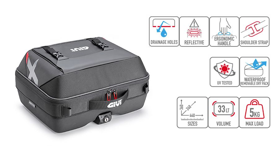 BMW R1300R Heck- / Seitentasche X-Line