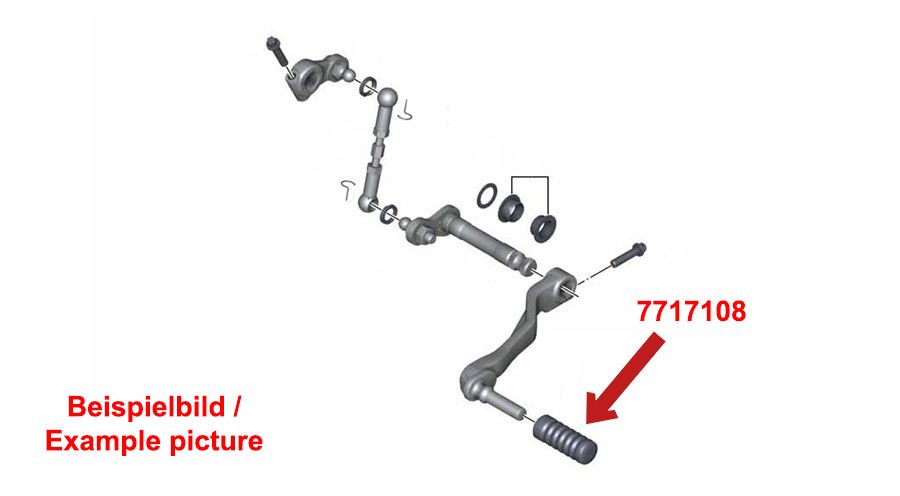 BMW R1200RT (2005-2013) Ersatzgummi für Fußschalthebel