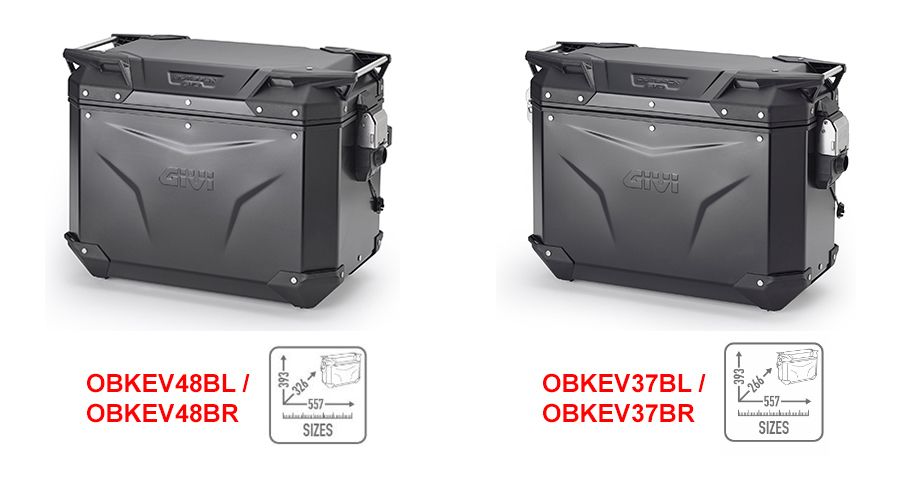 BMW R1300GS & Adventure GIVI Trekker Outback EVO Smart Koffer schwarz
