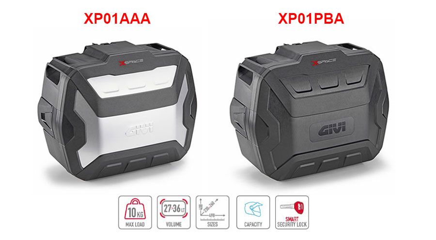 BMW R1200GS (04-12), R1200GS Adv (05-13) & HP2 GIVI XSPACE Topcase / Seitenkoffer