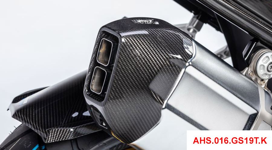 BMW R 1250 GS & R 1250 GS Adventure Carbon Hitzeschutz Auspuff - hinten
