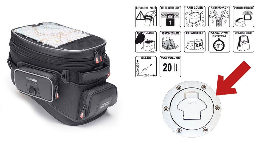 BMW R 1200 GS LC (2013-2018) & R 1200 GS Adventure LC (2014-2018) Tankrucksack XS308