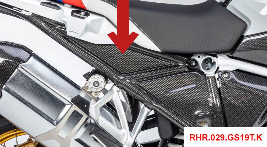 BMW R 1250 GS & R 1250 GS Adventure Carbon Heckrahmencover rechts