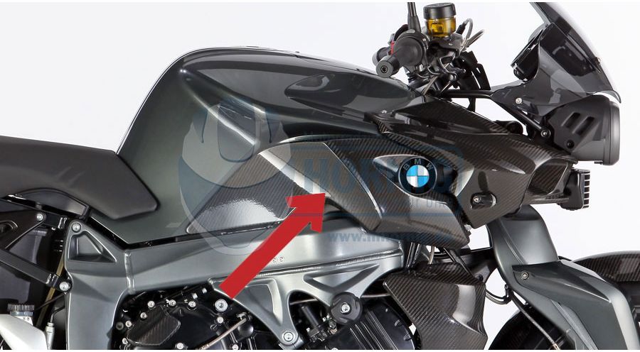 BMW K1300R Carbon Tankabdeckung
