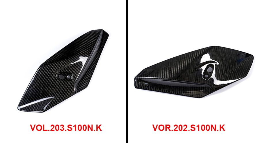BMW S1000R (2014-2020) Carbon Windabweiser am Cockpit