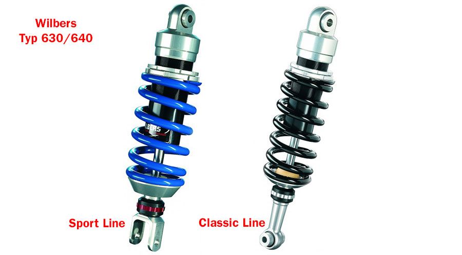 BMW R1200GS (04-12), R1200GS Adv (05-13) & HP2 Wilbers Federbein typ 640 R1200GS Adventure hinten