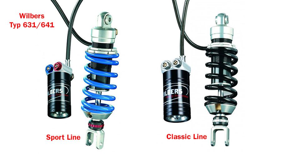 BMW R1200GS (04-12), R1200GS Adv (05-13) & HP2 Wilbers Federbein typ 641 R1200GS hinten