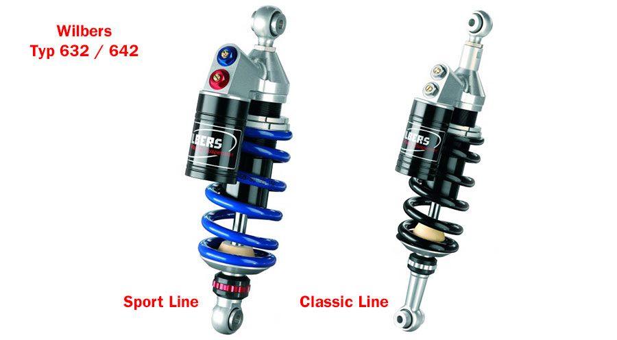BMW R1200GS (04-12), R1200GS Adv (05-13) & HP2 Wilbers Federbein typ 642 R1200GS hinten